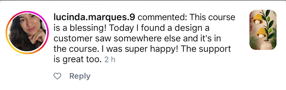Student testimonial